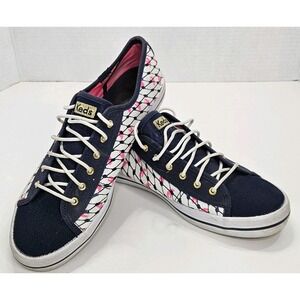 Keds collab Alania Marie Sneakers Lobster Print Canvas Lace Up Casual Shoes 9.5